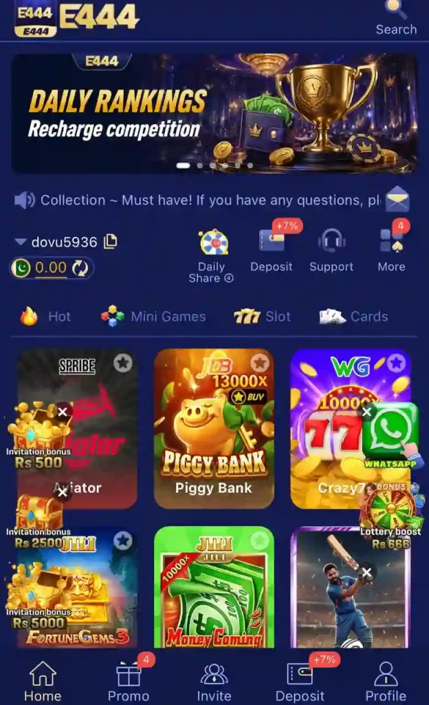 E444 Game Interface